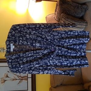 Vintage 1990s Nautical Print Lightweight Blazer